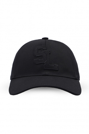 キャップ Saint Laurent Wool Baseball Hat Wool-blend felt baseball cap in black - Saint Laurent